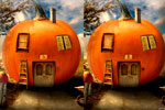 Halloween pumpkin house differences